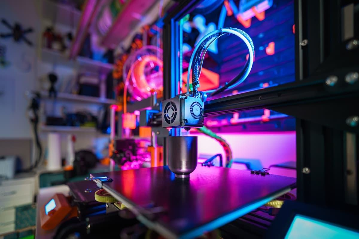 3D printer workspace setup